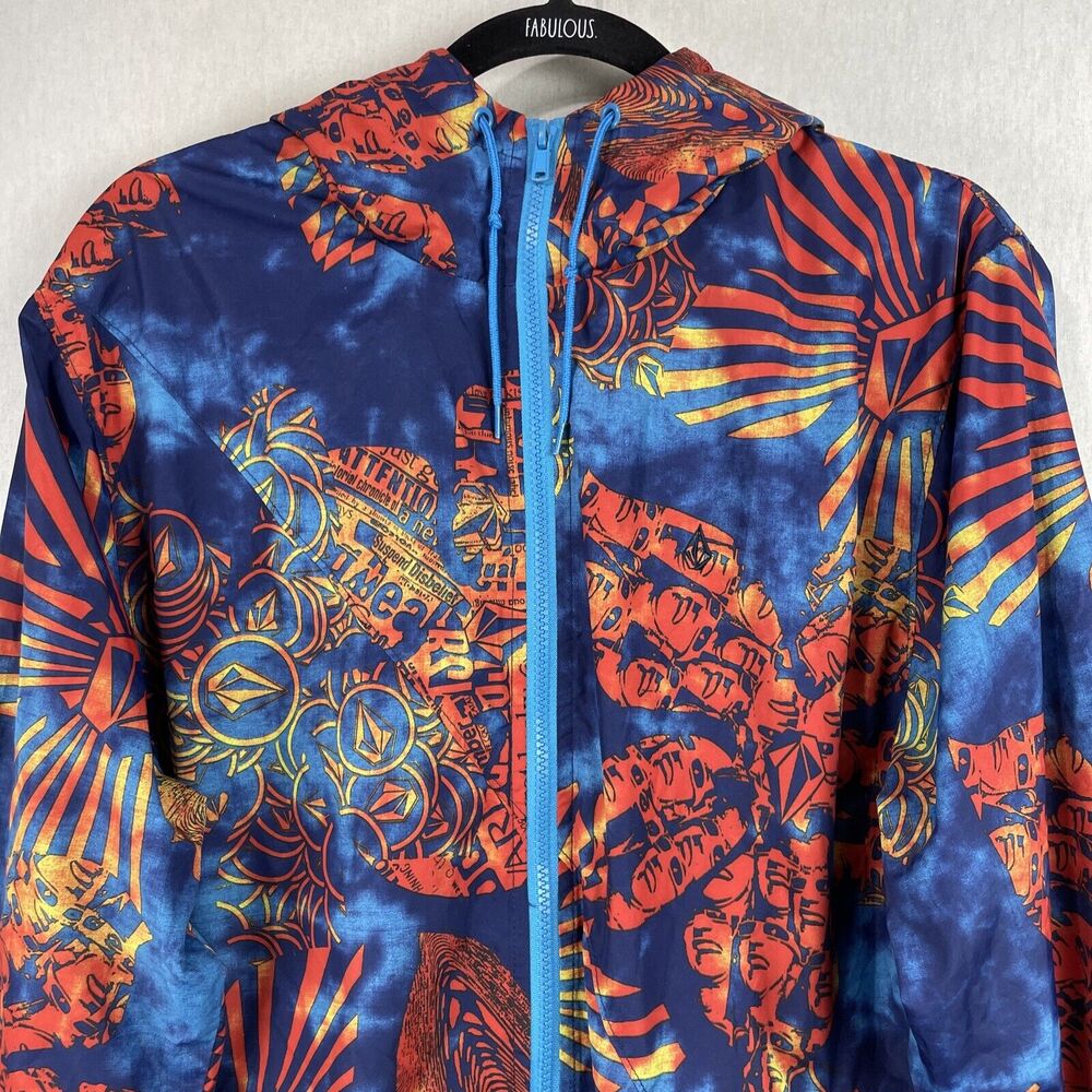 Volcom Forwarder Jacket Medium Blue All Over Prin… - image 3